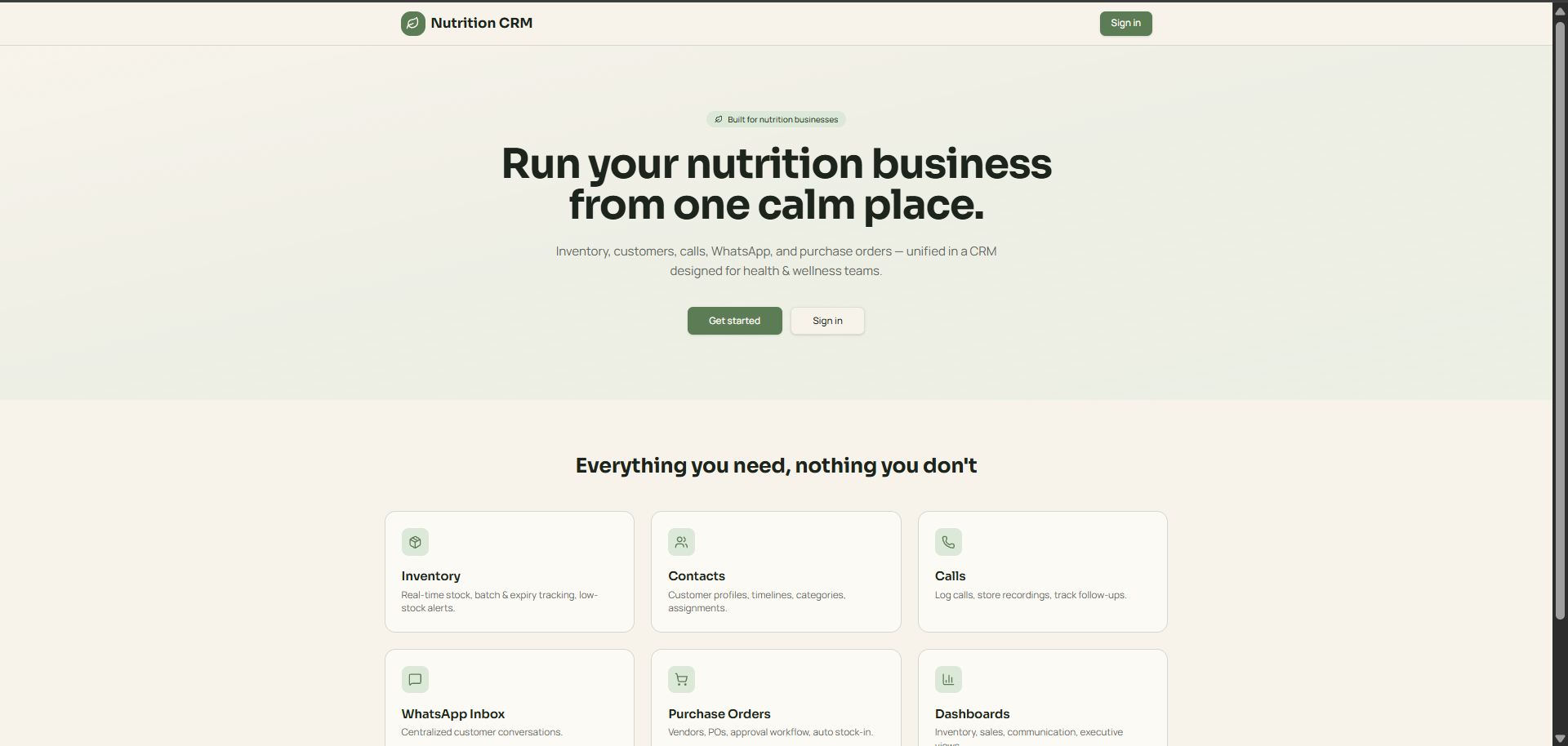 Nutrition-CRM